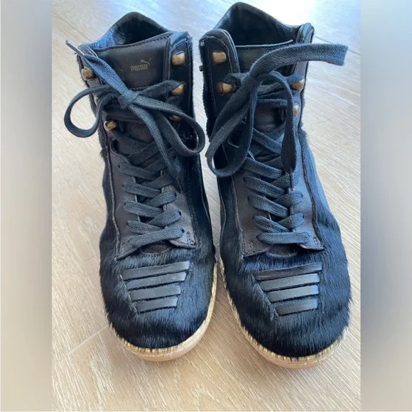 Alexander McQueen & Puma collaboration! Black leather sneakers, Size 38! - Picture 5 of 10